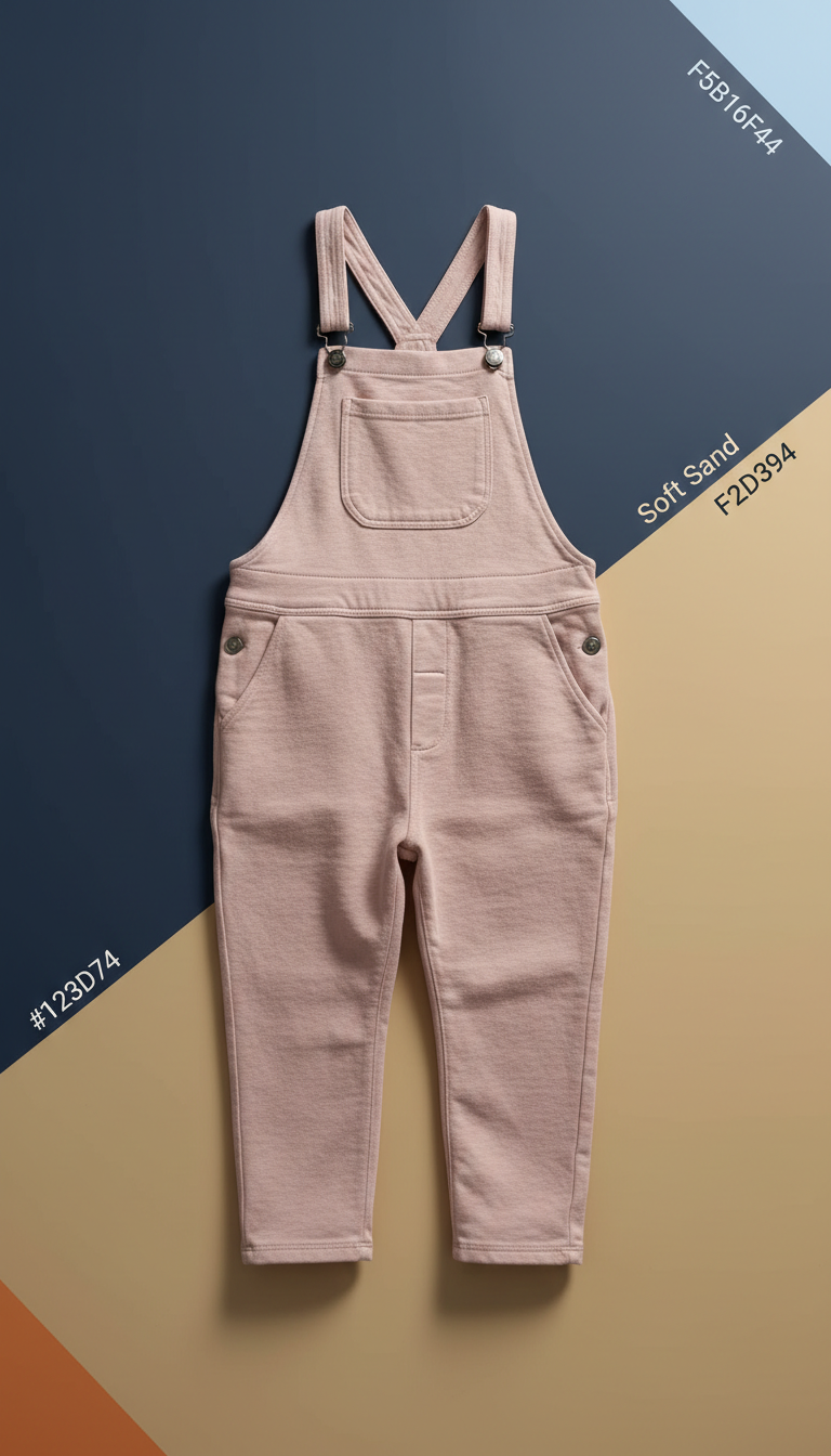 Blush Cloud Organic Cotton Overalls