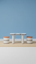 Modular Play Table and Stool Set