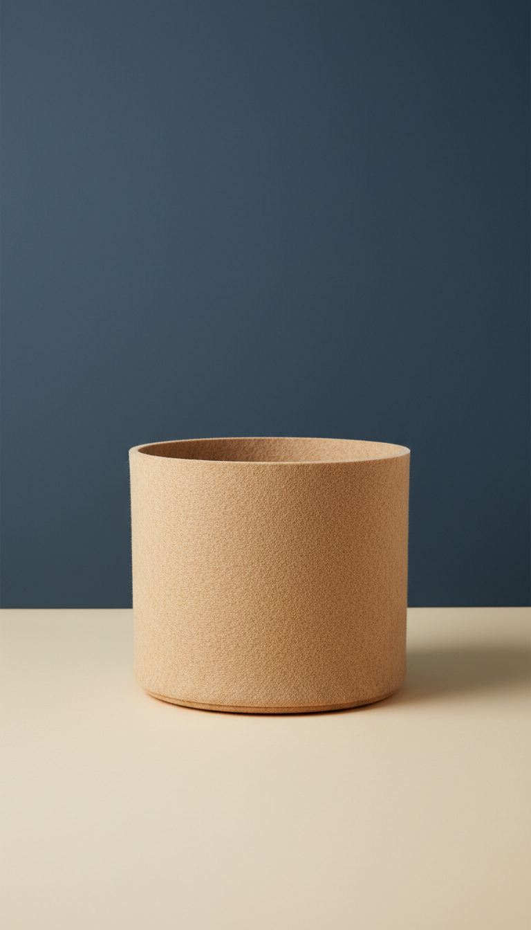 Soft Sand Felt Storage Basket