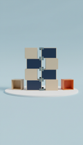 Stackable Bookshelf Unit with Open Sides