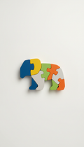 Educational Wooden Puzzle Set with Animal Shapes